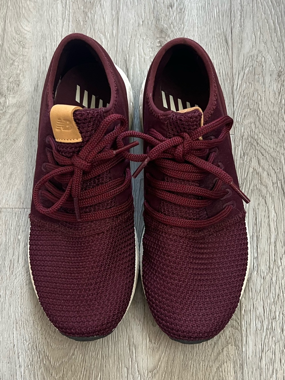 Women's Athletic Knit Sneakers in Burgundy